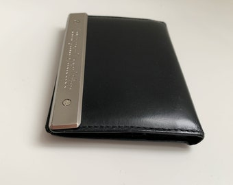 小物 archive 80s JEAN PAUL GAULTIER wallet 1980's JPG Black Leather Wallet .label: Jean Paul