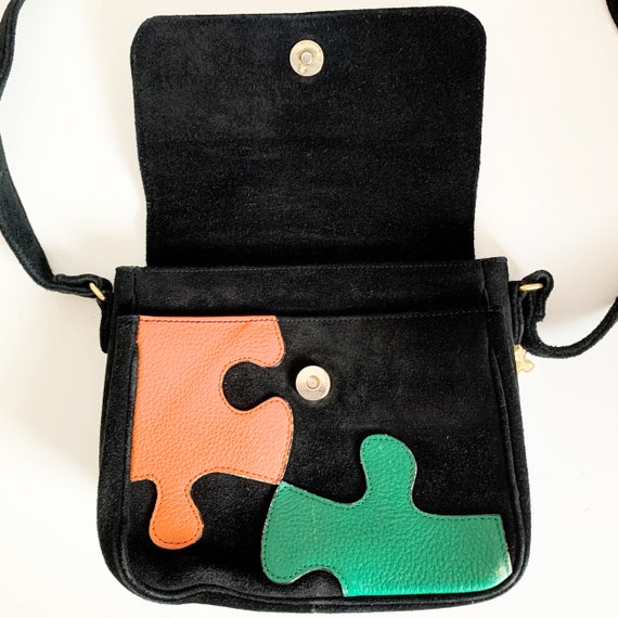 MOSCHINO vintage Suede and leather shoulder bag - Gem