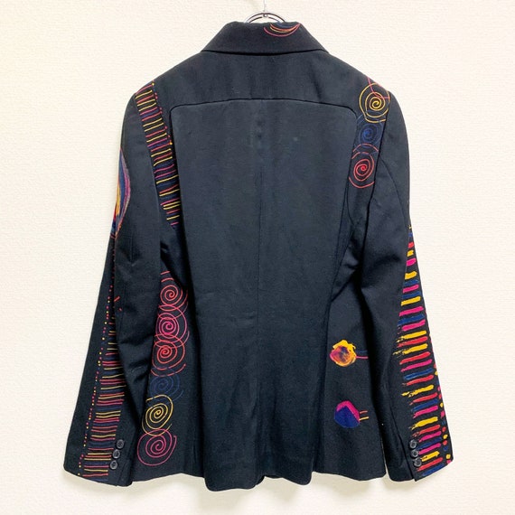 ISSEY MIYAKE art print design tailored jacket - image 2