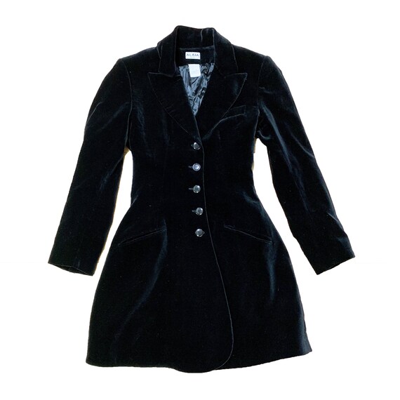 ALAIA Azzedine Alaia 80's vintage Velvet Hem Pleat