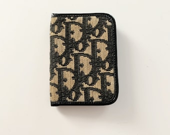 Christian Dior vintage Trotter pattern card case