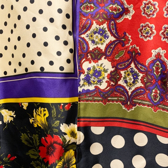 Jean Paul GAULTIER Multi patchwork print short sl… - image 5