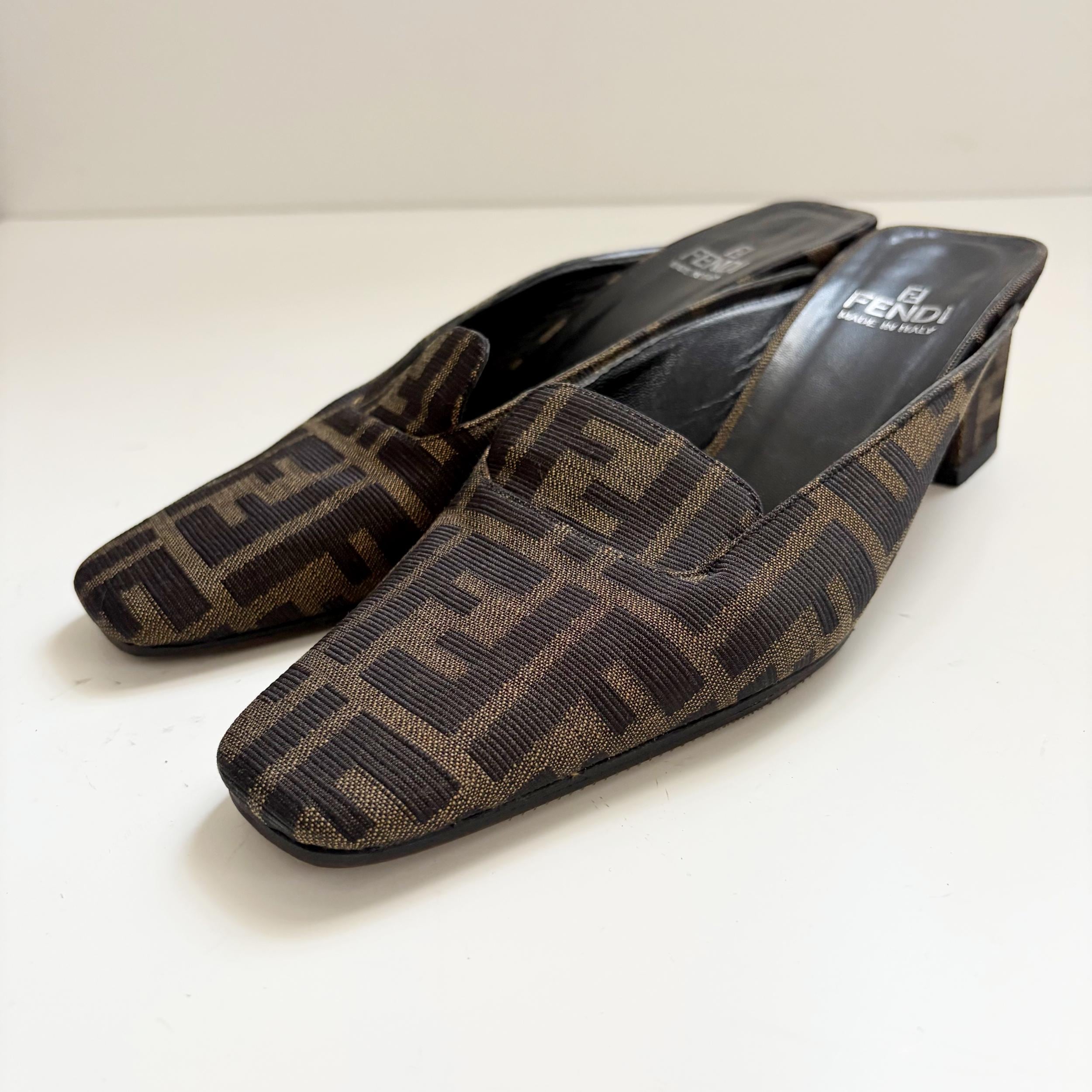 Fendi Zucca Mules - Etsy