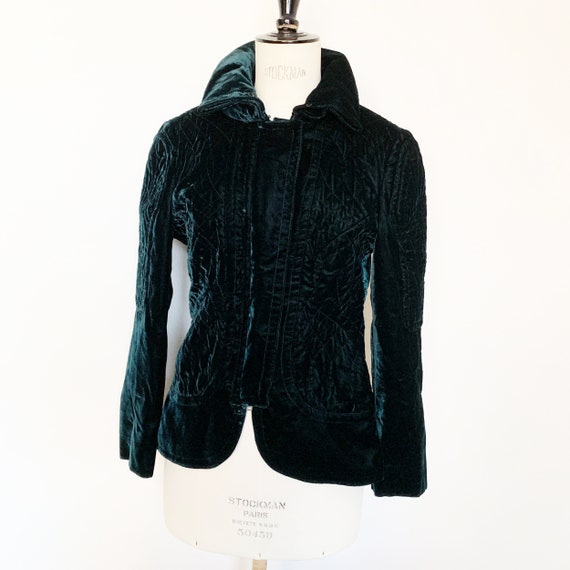 GUCCI for Tom Ford vintage Embroidery Stitch Design Velvet Jacket 