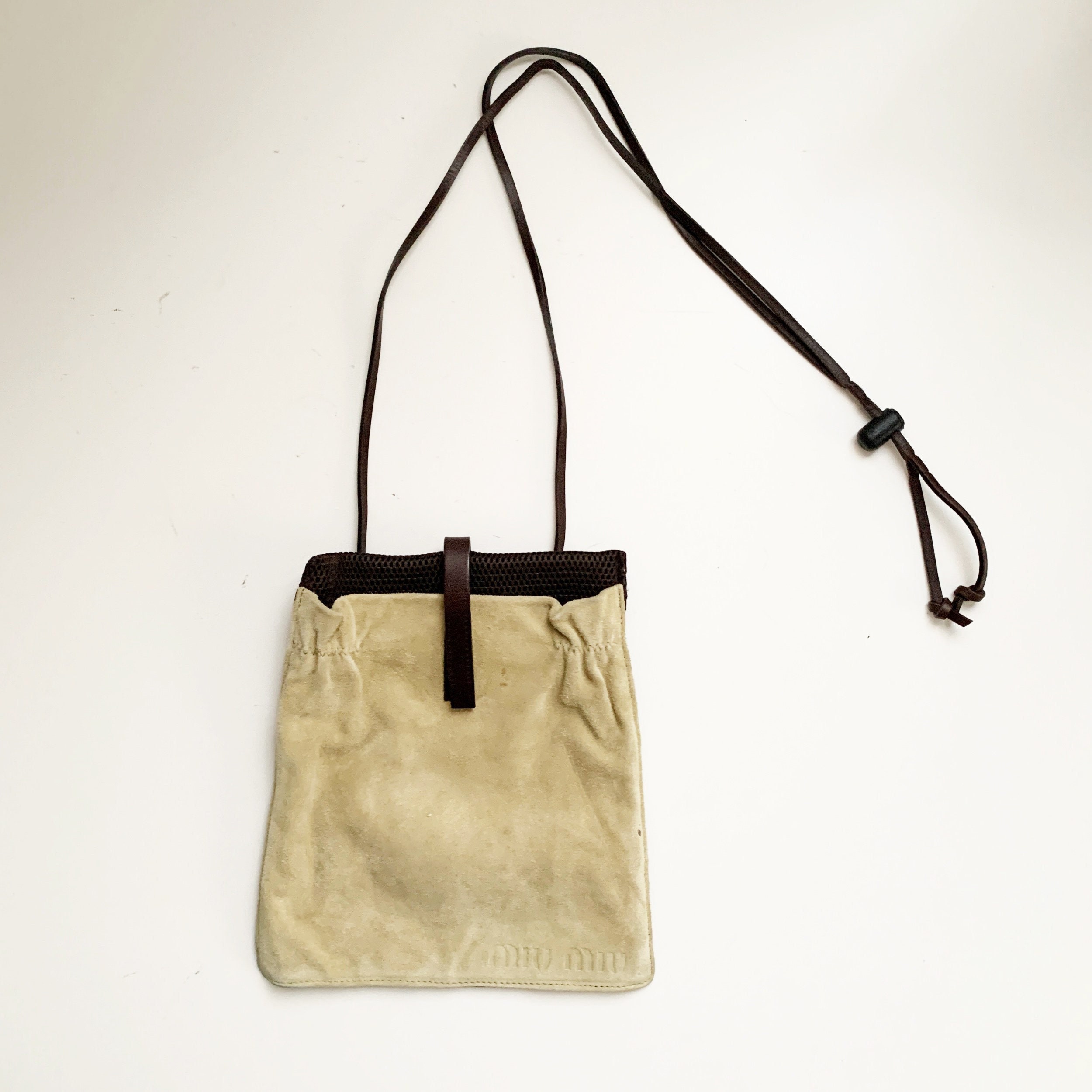 Miu Miu Archive Vintage Suede Mini Shoulder Bag - Etsy