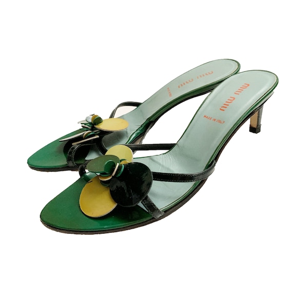 miu miu archive vintage mule sandals