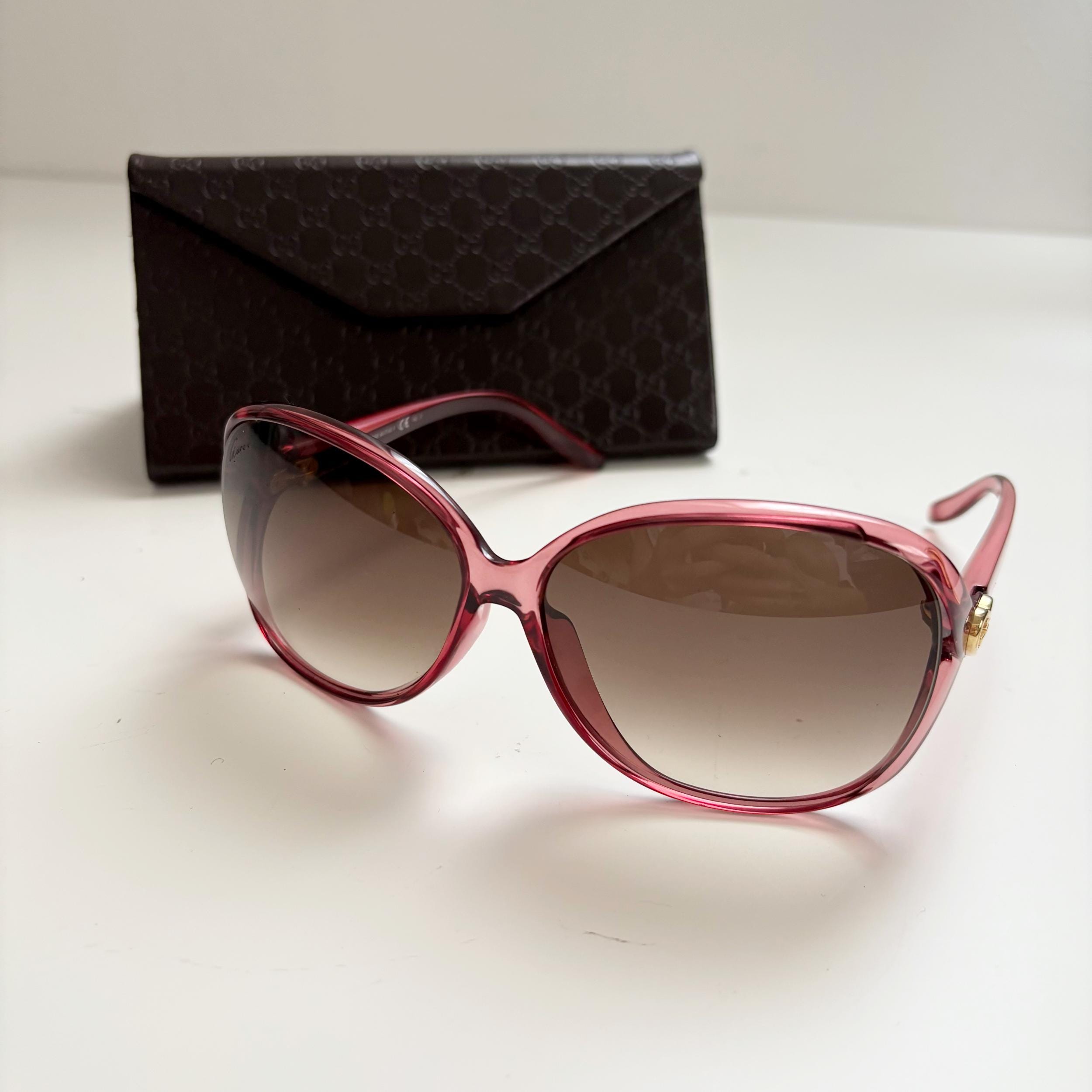 Gucci Heart GG Logo Sunglasses Eyewear - Etsy