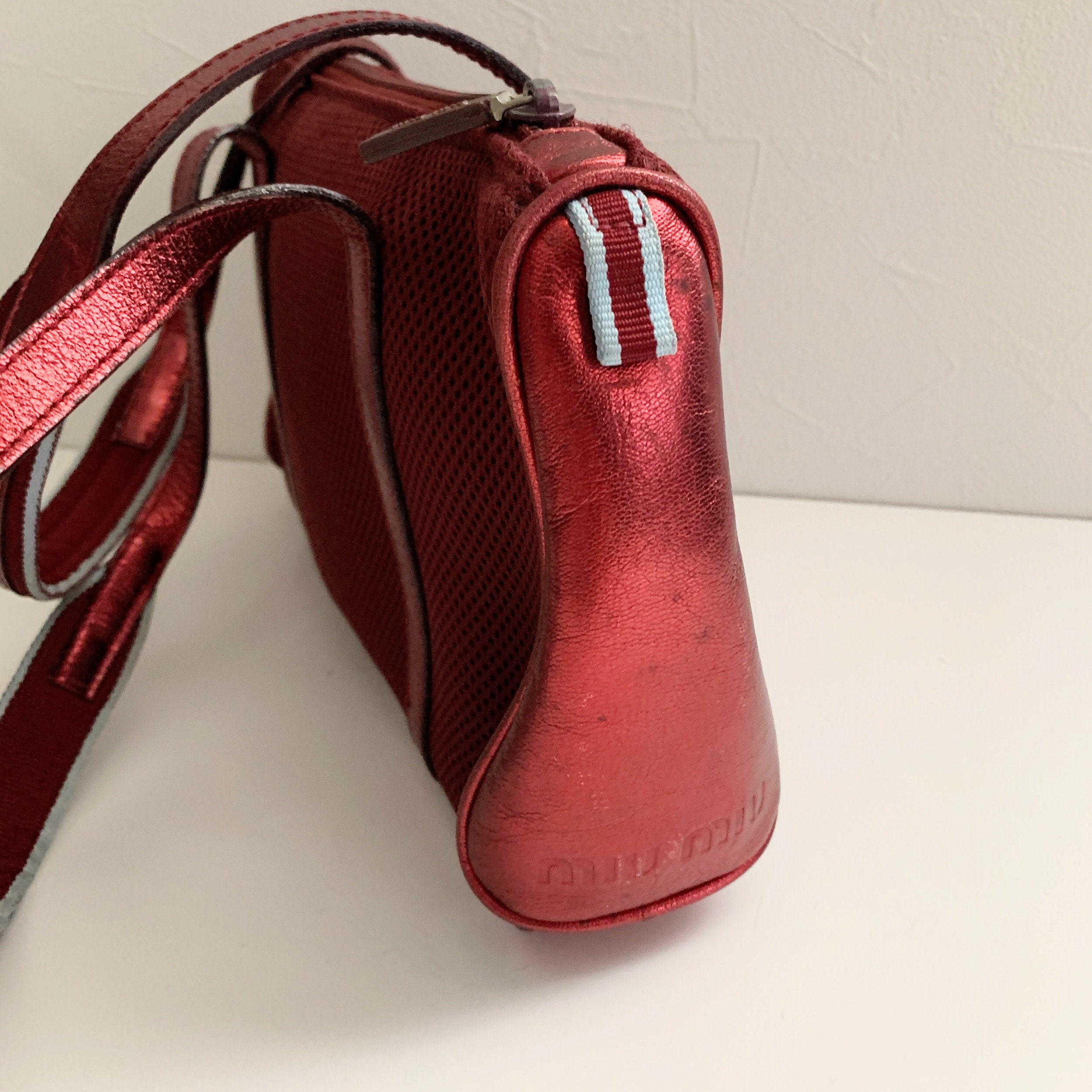 Miu Miu Archive 2000 SS Vintage Metallic Leather Handbag - Etsy Miu Miu Archive 2000 SS Vintage Metallic Leather Handbag - Etsy