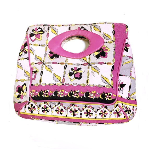 EMILIO PUCCI vintage flower print 2way Foldover c… - image 2