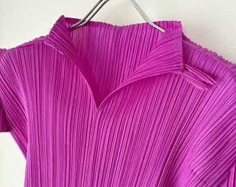 PLEATS PLEASE Issey Miyake Short Sleeve Top - Etsy
