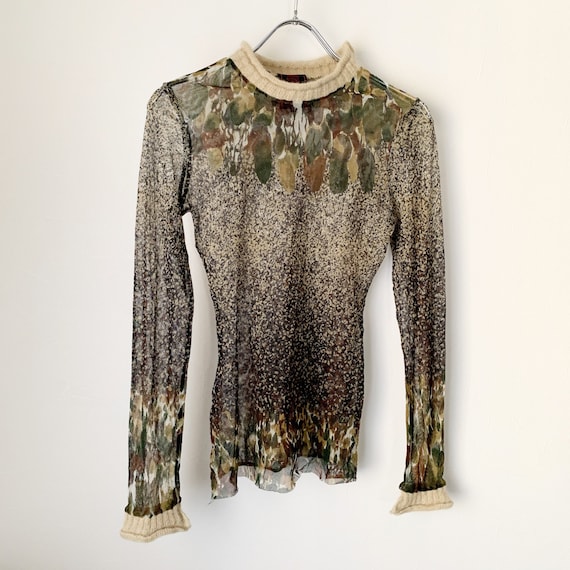 Jean Paul GAULTIER Vintage Power Net Mesh knit Top - Etsy