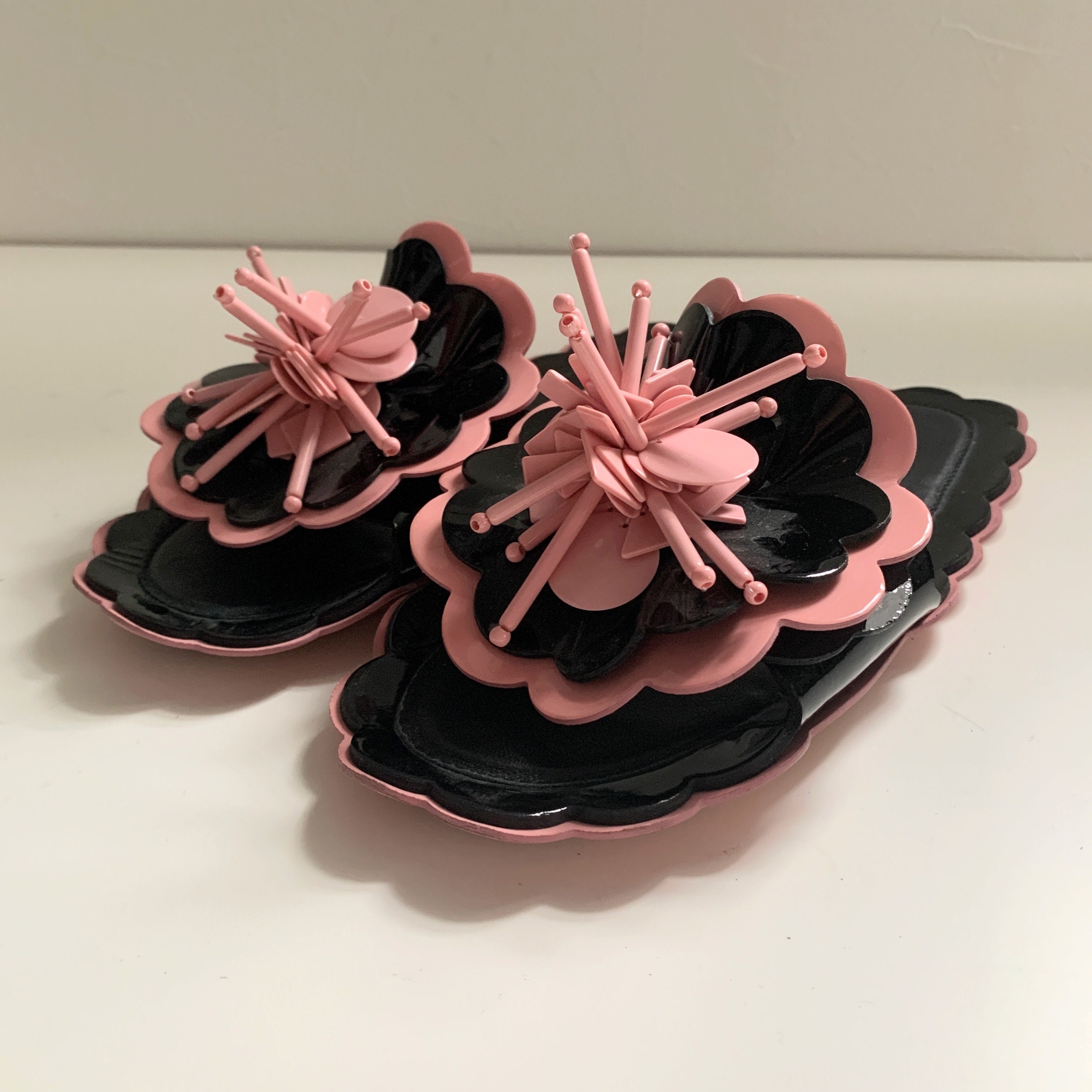 格安SALEスタート！ Decoration Design Flower Vintage Miu Miu Flat Etsy - Sandals 靴