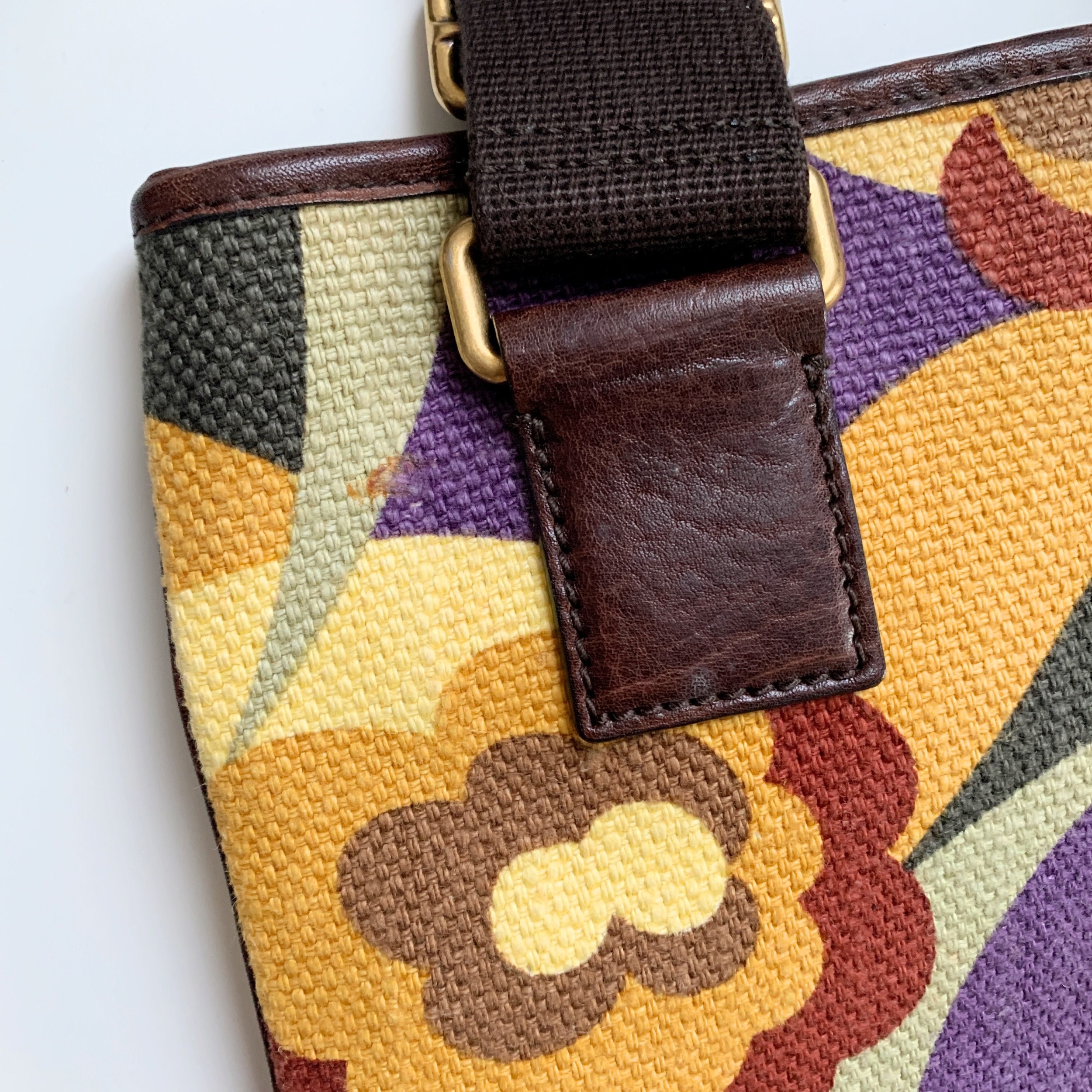 Yves Saint Laurent Rive Gauche vintage floral shoulder bag - Etsy 日本