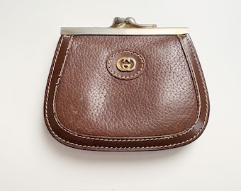 Gucci vintage GG logo Metal fittings coin purse