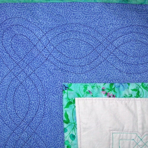 Baby Quilt Handmade, Patchwork Baby Boy Quilt, 40
