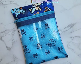 Ju Ju Be Kawaii en la bolsa de vinilo Sky Sparkle Glitter, bolsa transparente con cremallera de primeros auxilios, Momma Essentials, Tokidoki, elaboración después de costumbres oscuras