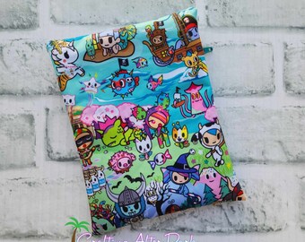 Bolsa de vinilo con purpurina Ju ju Be Fantasy Paradise, bolsa transparente de primeros auxilios con cremallera, artículos esenciales para mamás, Tokidoki, Crafting After Dark Customs
