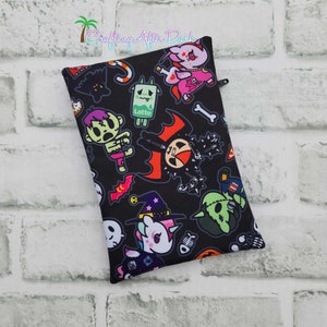 Custom Ju Ju Be Tokidoki Spooktacular Kawaii Glitter Vinyl Bag, Clear First Aid Zipper Pouch, Halloween Accessories, Crafting After Dark