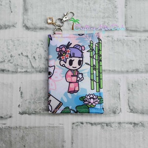 Aangepaste Ju Ju Be Toki Retreat-kaarthouder, SANDy Tokidoki-portemonnee, snap-visitekaartjeshoes, tweevoudige portemonnee, Jujube Crafting After Dark