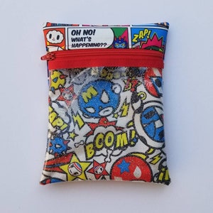 Ju Ju Be Super Toki Glitter Vinyl Pouch, Zipper Sparkle Clear First Aid Bag, Momma Essentials, Sweet Victory Tokidoki Diaper Bag Accessory