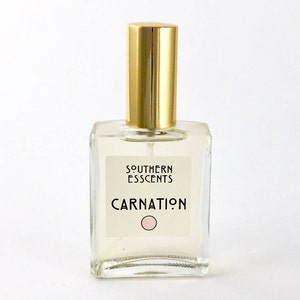 Carnation Perfume 2oz Using essential oils extracted from fresh flowers, a true classic, deep floral notes with a hint of spice image 3