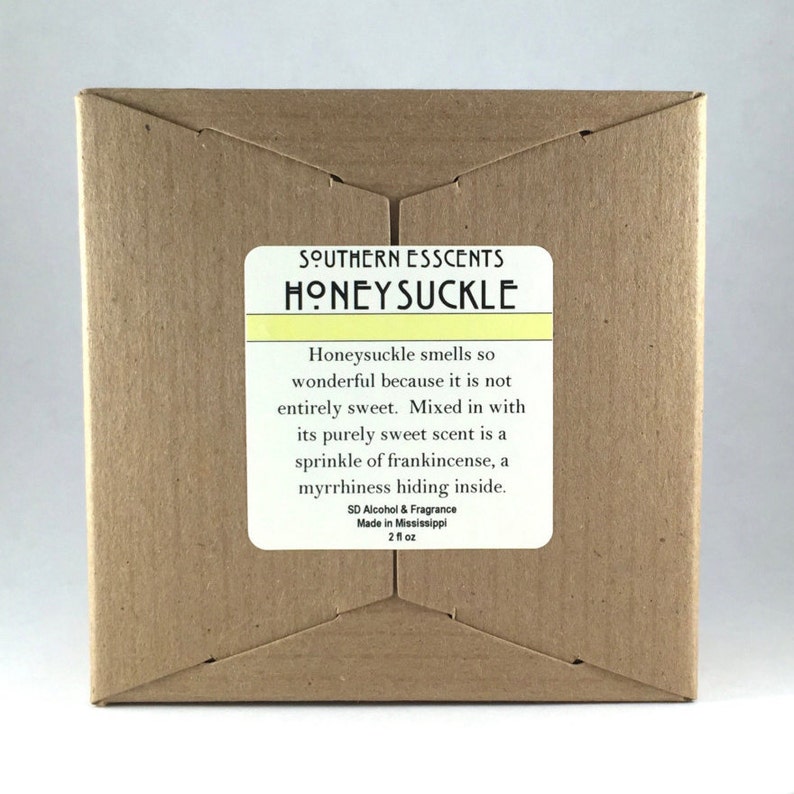 Honeysuckle Perfume 2oz Made From Essential Oils Extracted Etsy