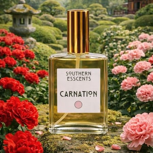 Carnation Perfume: Fresh Flower Essential Oils, Spicy Floral Scent 2oz/60mL