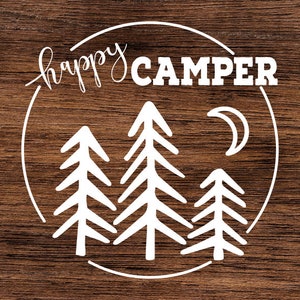 Happy Camper SVG Cricut/silhouet gesneden bestand