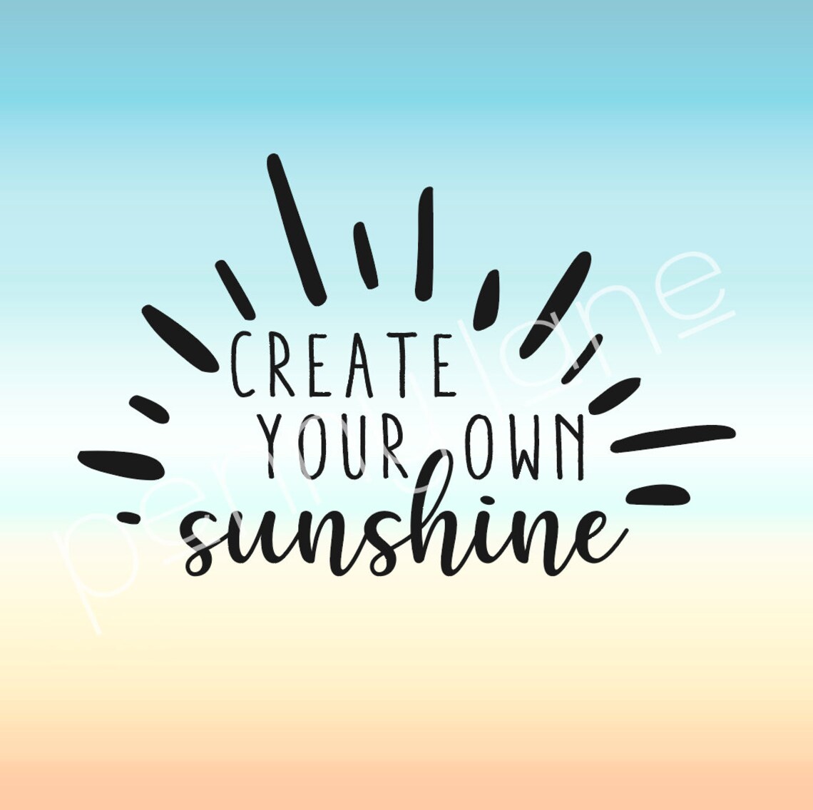 Create Your Own Sunshine SVG Cricut Cut File - Etsy