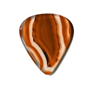 Designer Brazilian Agate / Heavy stone guitar pick / Electric guitar pick