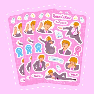 Reigen Arataka Sticker Sheet