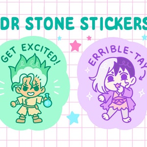Dr Stone Inspired Stickers