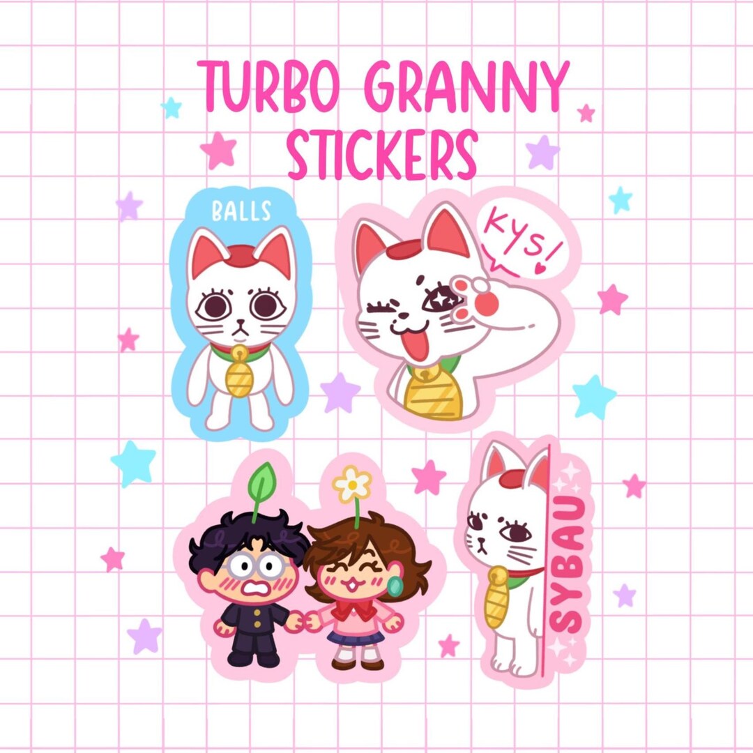 Sticker Character Momo Momo and Okarun Inspired Stickers - Etsy