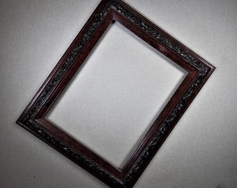 Rustikale Holzrahmen Mitte Des Jahrhunderts Vintage Elfenbein