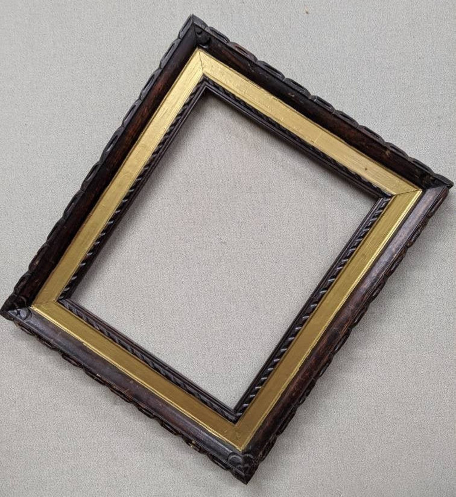 14x18 Frame approximate Size Vintage Bold Dark Brown and Etsy