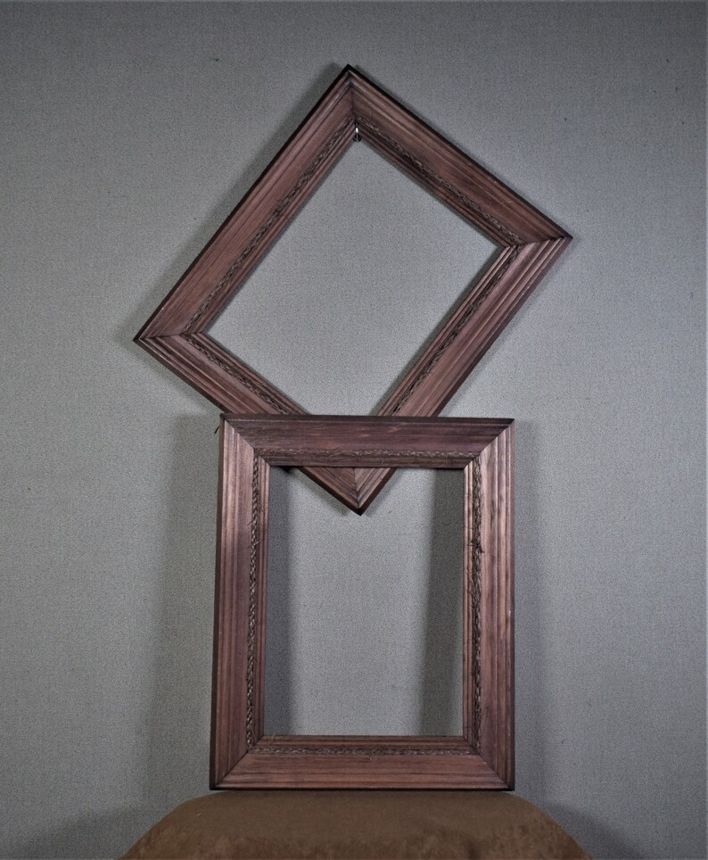 9x12 Frame Country Western Nautical Pine Rope Cherry With Image 0