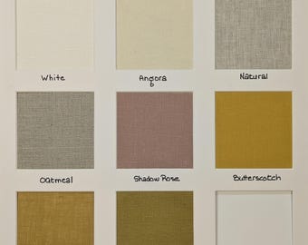 LINEN FABRIC Samples - Up to 12