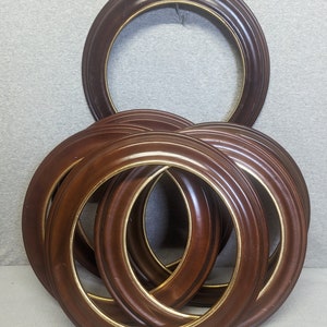 Circle Round Acrylic Frames CUSTOM Sizes Hard PVC Backing With
