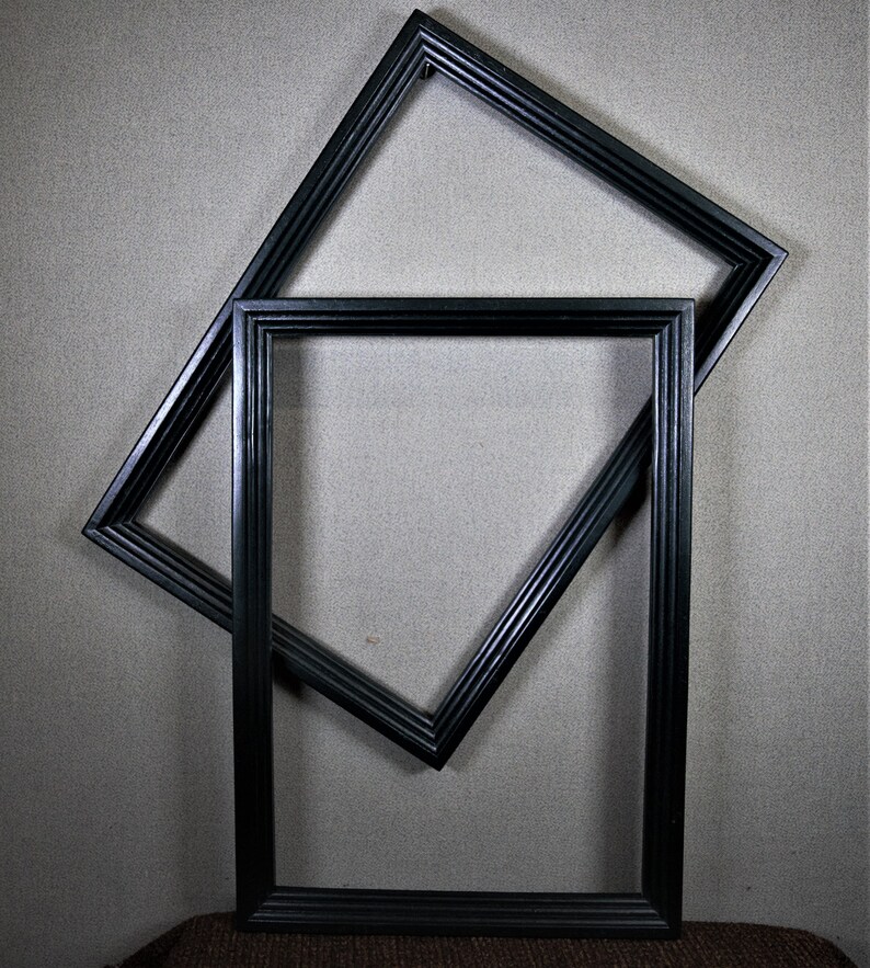 12x17 Frame Approx Size Vintage Green Plsatic With Optional Glass And Custom Cut Matting