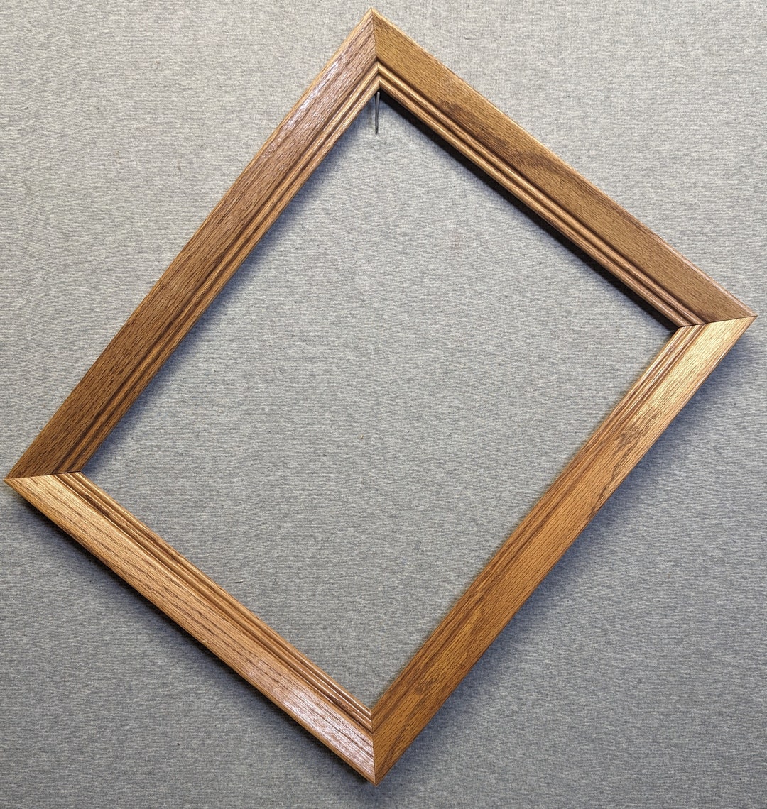 11x14 Frame Vintage Oak With Optional Glass and Custom Cut Etsy