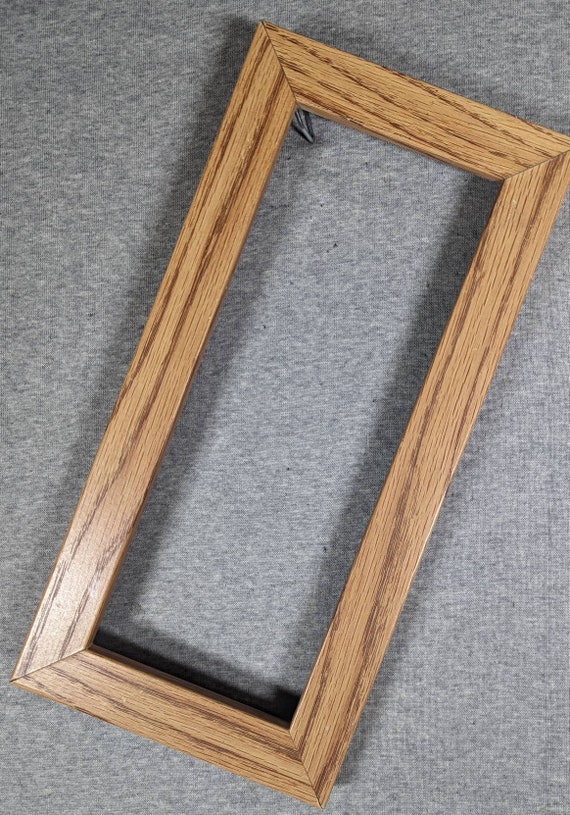 4x10 Frame Faux Oak With Optional Glass and Custom Cut Matting 