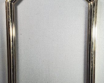 12x20 Frame Vintage Plastic Shiny Gold Octagon Shaped Top with Optional Glass and Matting