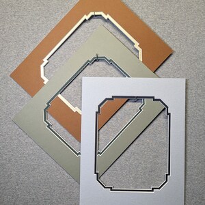 Fancy Cut Double Mat CUSTOM SIZES &quot;Dynasty&quot;