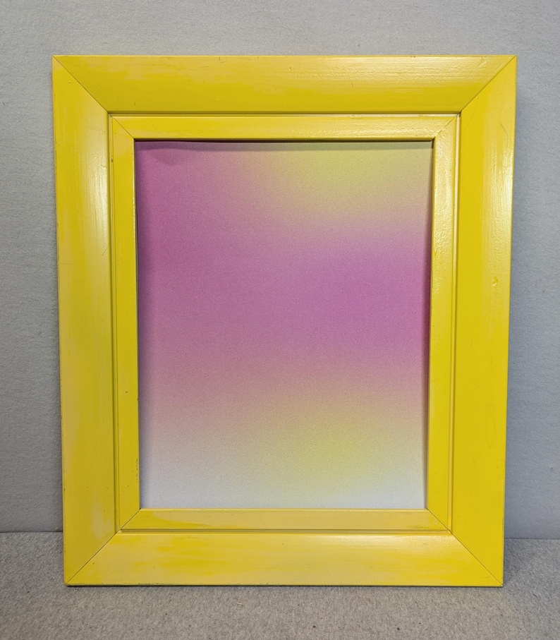 Using Yellow Frames 8x10 Frame Yellow With Optional Glass and Custom Cut Matting - Etsy