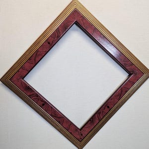 10x10 Frame Brown and Gold with Optional Glass and Custom Cut Matting