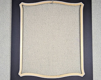 DOUBLE Picture Matting Flared with Choice of Color Custom Size Any Size