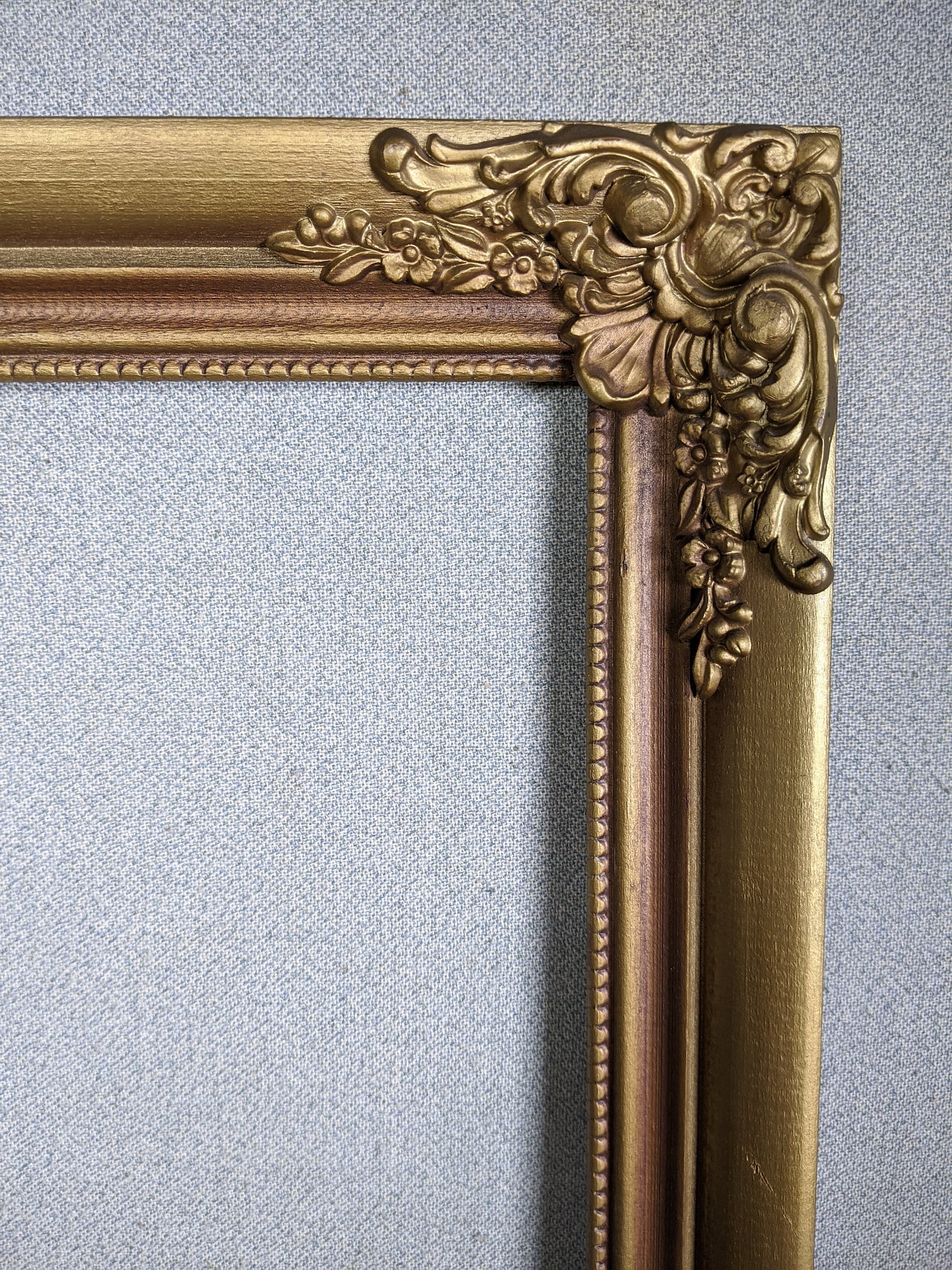 14x18 Frame Vintage Ornate Gold with Optional Glass and Custom Etsy