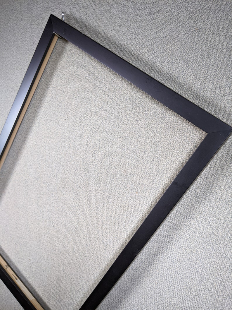 12x18 Frame Matte Black Plain Deep with Optional Glass and Etsy