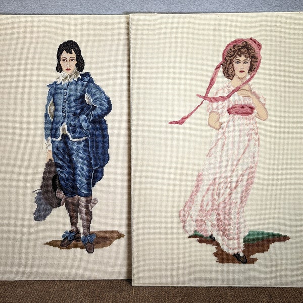 Blue Boy and Pink Lady Etsy