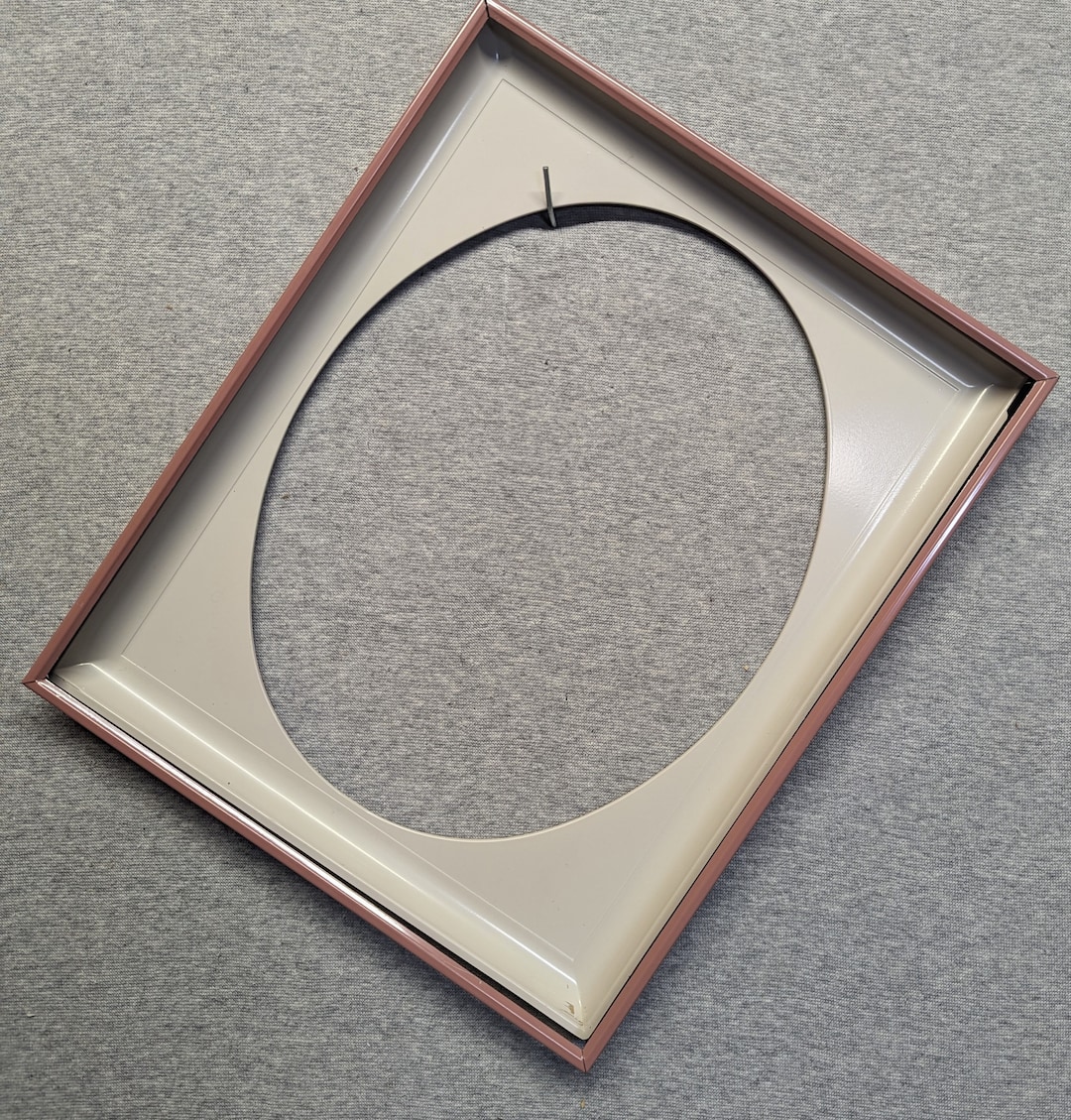 8x10 Metal Box Frame Rose Pink With off White Insert Vintage Spandrel ...